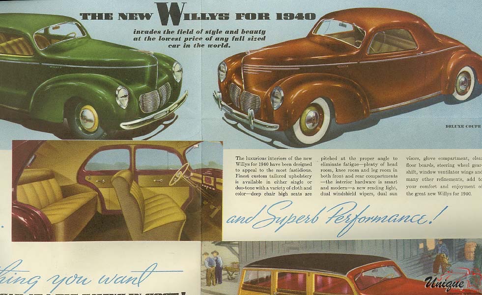 1940 Willys Brochure Page 3